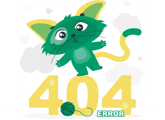 Crowngreen 404 page not found error mascot